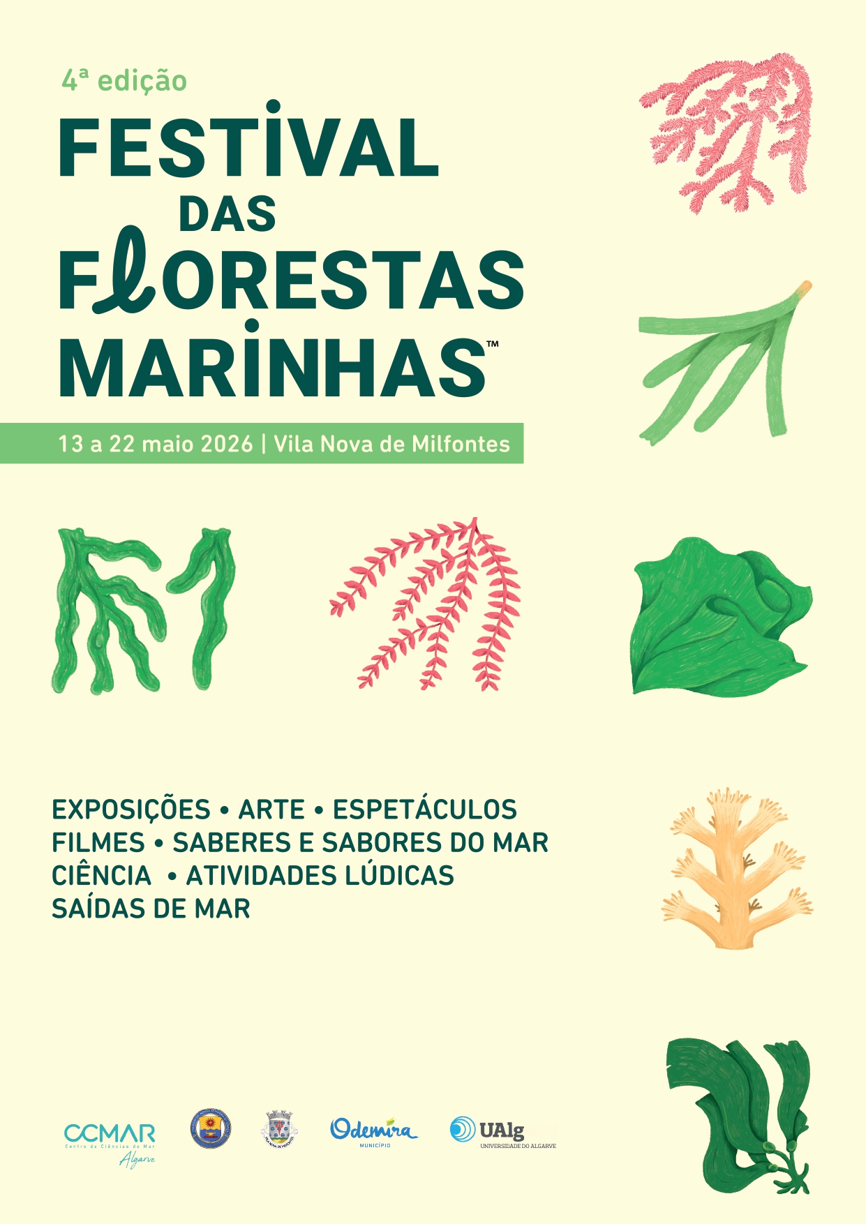 Cartaz do Festival das Florestas Marinhas 2026 em Vila Nova de Milfontes